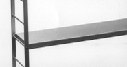 Hyllplan Aluminium slätt 300x600 mm