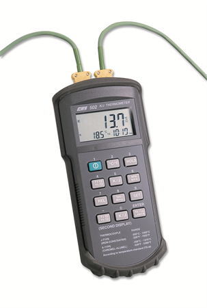 Termometer TFC502 digital inkl 2 K-element (09011021)